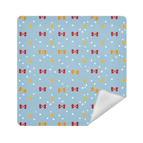 Kosmetiktasche, Schutztasche, 35 x 35 cm, für Damen, Gepunktet und Schleife 2, 17.7x17.7in von sanluoli