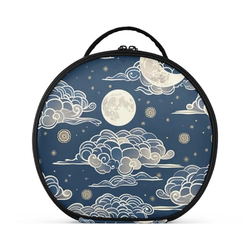 Kosmetiktasche, vertikal, freistehend, tragbar, Make-up-Tasche für Damen, mit verstellbaren Trennwänden, 27,9 cm Kosmetiktasche, vertikal, freistehend, tragbar, Make-up-Tasche für Damen, mit verstellbaren Trennwänden, 27,9 cm von sanluoli