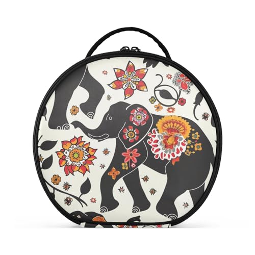 Kosmetiktasche mit Fächern und Griff, Essentials, Reisetaschen für Damen, mit verstellbaren Trennwänden, 27,9 cm von sanluoli