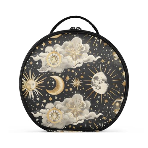 Kosmetiktasche mit Fächern und Griff, Reißverschluss, Kosmetiktasche für Damen, mit verstellbaren Trennwänden, 27,9 cm von sanluoli