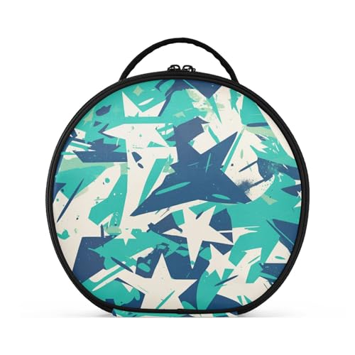 Kosmetiktasche mit Fächern und Griff, leichte Kosmetiktasche für Damen, Reisen, mit verstellbaren Trennwänden, 27,9 cm Kosmetiktasche mit Fächern und Griff, leichte Kosmetiktasche für Damen, Reisen, mit verstellbaren Trennwänden, 27,9 cm von sanluoli