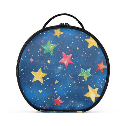 Kosmetiktasche mit Fächern und Griff, tragbare Kosmetiktasche für Geldbörse, mit verstellbaren Trennwänden, 27,9 cm von sanluoli