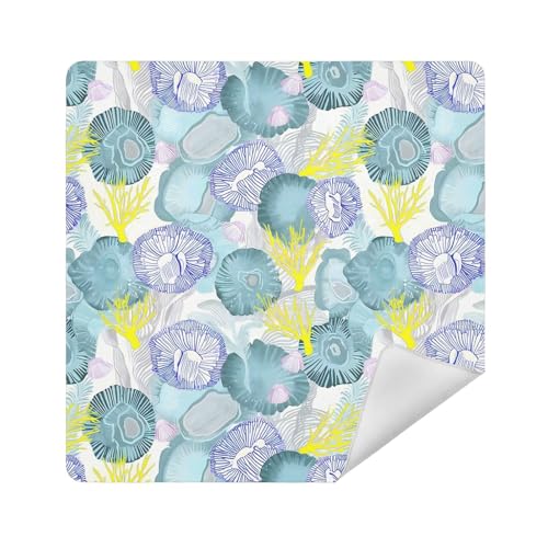 Kulturbeutel, Kamera-Objektivtuch, magische Kosmetiktasche, Organizer, 35 x 35 cm, Kosmetik-Organizer für Reisen, Frischer Frühling, einfache bunte Blumen, 17.7x17.7in von sanluoli