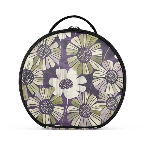 Kulturbeutel, vertikal, freistehend, Reißverschluss, Make-up-Tasche für Damen, mit verstellbaren Trennwänden, 27,9 cm von sanluoli