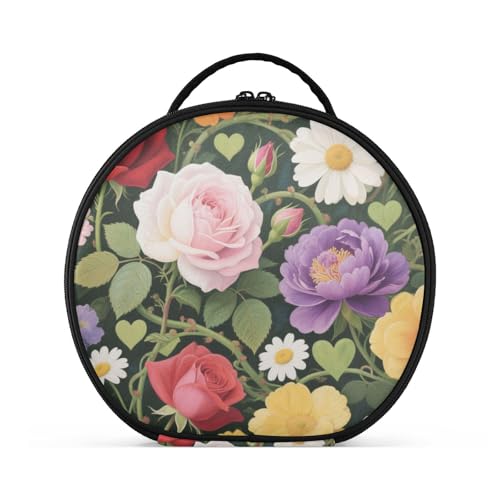 Kulturbeutel, vertikal, freistehend, stilvoll, für Damen, mit verstellbaren Trennwänden, 27,9 cm von sanluoli