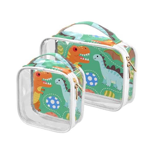 Kulturbeutel für Herren, niedlich, grün, für TSA-zugelassen, wasserdicht, Make-up-Pinseltasche von sanluoli