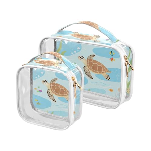 Kulturbeutel für Kinder, Aquarell-Schildkrötenfisch, bunt, zum Aufhängen, TSA-genehmigt, multifunktionale Make-up-Tasche, kleiner Flughafen, Fluggesellschaftskonform Kulturbeutel für Kinder, Aquarell-Schildkrötenfisch, bunt, zum Aufhängen, TSA-genehmigt, multifunktionale Make-up-Tasche, kleiner Flughafen, Fluggesellschaftskonform von sanluoli