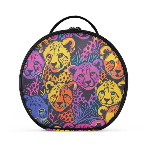 Kulturbeutel mit Fächern und Griff, Reißverschluss, Kulturbeutel für Damen, mit verstellbaren Trennwänden, 27,9 cm von sanluoli