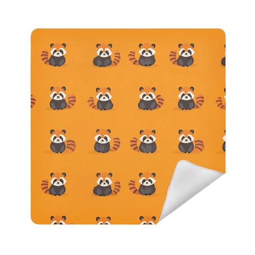 Make-up-Halter, Kamera-Objektivtuch, selbstklebend, Kulturbeutel, Reiseverpackung, 34 x 35 cm, für Damen, Lesser Pandas Orange Simple Cartoon, 13.8x13.8in Make-up-Halter, Kamera-Objektivtuch, selbstklebend, Kulturbeutel, Reiseverpackung, 34 x 35 cm, für Damen, Lesser Pandas Orange Simple Cartoon, 13.8x13.8in von sanluoli