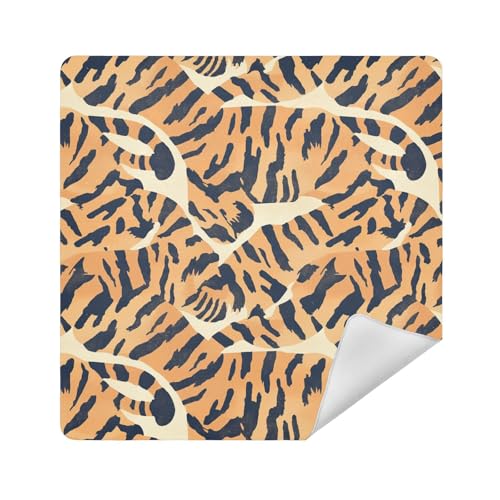 Make-up-Organizer, Tasche, Kameralinse, Stoff, schützender Schmuck-Organizer, 35 x 35 cm, für Damen, Gelb mit Tiermotiv, 13.8x13.8in Make-up-Organizer, Tasche, Kameralinse, Stoff, schützender Schmuck-Organizer, 35 x 35 cm, für Damen, Gelb mit Tiermotiv, 13.8x13.8in von sanluoli