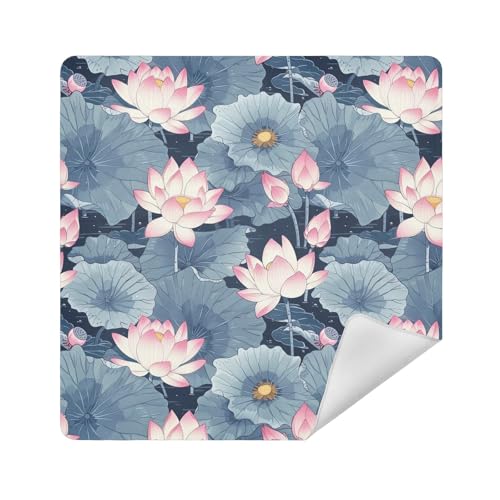 Make-up-Reisetasche, Kamera-Objektivtuch, magisch, selbstklebend, 35 x 35 cm, Kosmetik-Organizer für Reisen, Chinesische Blume, 17.7x17.7in von sanluoli