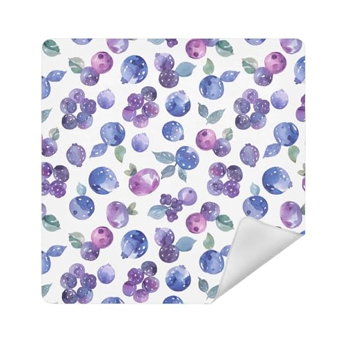 Make-up-Reisetasche, Kamera-Objektivtuch, magischer Reise-Organizer für Toilettenartikel, 35 x 35 cm, Niedliche Cartoon-Blaubeere, 13.8x13.8in von sanluoli