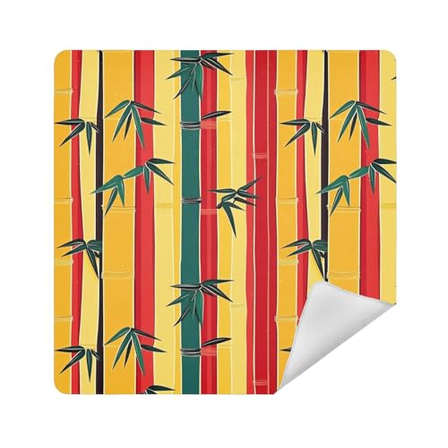 Make-up-Reisetasche, Stoff, selbstklebend, 35 x 35 cm, für Damen, Streifenmuster, 17.7x17.7in von sanluoli