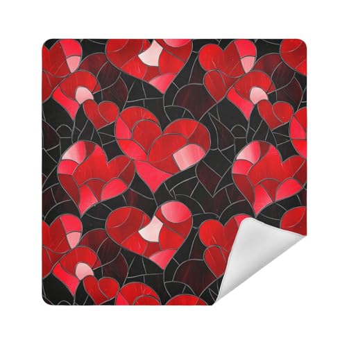 Make-up-Reisetasche, Stoff, selbstklebend, Reise-Make-up-Organizer, 35 x 35 cm, für Damen, 13.8x13.8in von sanluoli