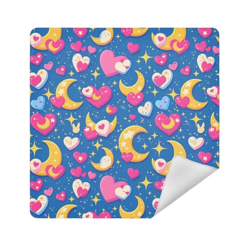 Make-up-Reisetasche, selbstklebend, 35 x 35 cm, für Damen, 17.7x17.7in von sanluoli