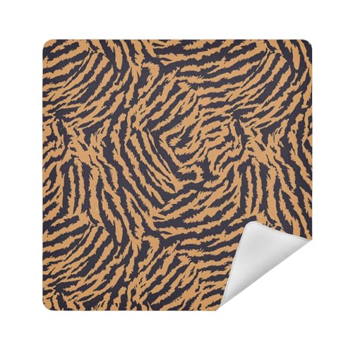 Make-up-Tasche, Kamera-Objektivtuch, selbstklebende Kosmetiktasche, Organizer, 35 x 35 cm, Wickeltasche für Damen, Tierdruck, braun, 17.7x17.7in Make-up-Tasche, Kamera-Objektivtuch, selbstklebende Kosmetiktasche, Organizer, 35 x 35 cm, Wickeltasche für Damen, Tierdruck, braun, 17.7x17.7in von sanluoli