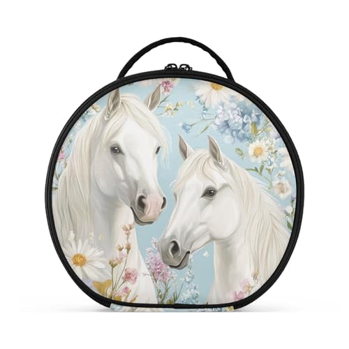 Make-up-Tasche, Reisegröße, Zubehör, Kosmetiktasche für Damen, mit verstellbaren Trennwänden, 27,9 cm von sanluoli