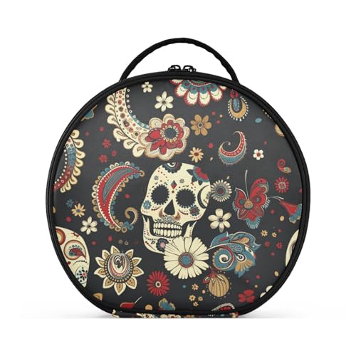 Make-up-Tasche, vertikal, freistehend, Reißverschluss, Reise-Kosmetiktasche für Damen, mit verstellbaren Trennwänden, 27,9 cm von sanluoli