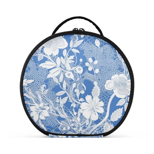 Make-up-Tasche mit Fächern und Griff, Kosmetiktasche für Geldbörse, mit verstellbaren Trennwänden, 27,9 cm Make-up-Tasche mit Fächern und Griff, Kosmetiktasche für Geldbörse, mit verstellbaren Trennwänden, 27,9 cm von sanluoli