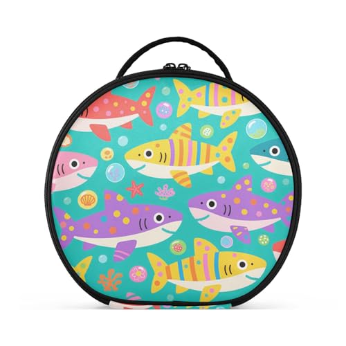 Make-up-Tasche mit Fächern und Griff, große Kosmetiktasche für Damen, mit verstellbaren Trennwänden, 27,9 cm von sanluoli