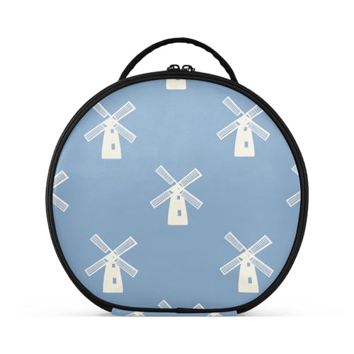 Make-up-Tasche mit Fächern und Griff, stilvolle Kulturtasche für Damen, mit verstellbaren Trennwänden, 27,9 cm Make-up-Tasche mit Fächern und Griff, stilvolle Kulturtasche für Damen, mit verstellbaren Trennwänden, 27,9 cm von sanluoli