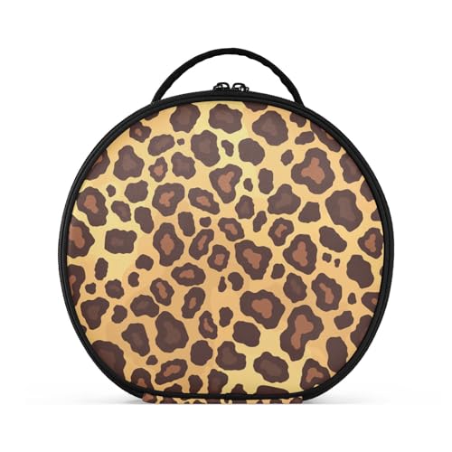 Make-up-Tasche mit Fächern und Griff, tragbare Kosmetiktasche für Damen, Reisen, mit verstellbaren Trennwänden, 27,9 cm von sanluoli