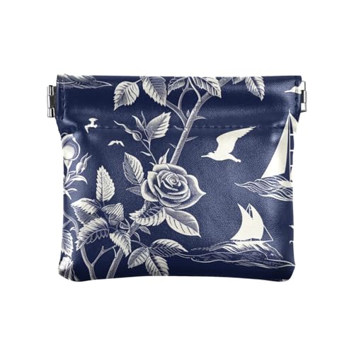 Nautischer Strand-Ozean-Stil, Rosen, Safari, PU-Leder, Kleingeldbörse, praktische Organisationstaschen für Damen und Mädchen Nautischer Strand-Ozean-Stil, Rosen, Safari, PU-Leder, Kleingeldbörse, praktische Organisationstaschen für Damen und Mädchen von sanluoli