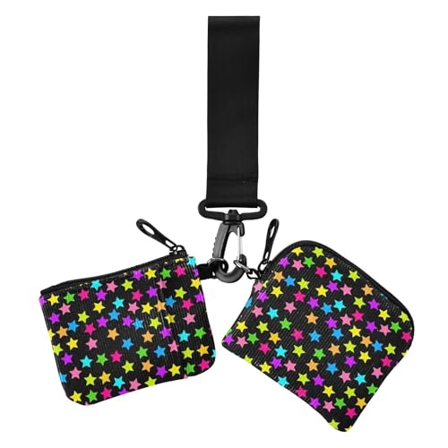 Neon-bunte Damen-Münzgeldbörsen, Kartenetui, minimalistisch, Kartenetui, Geldorganizer mit Handgelenkschlaufe für Damen, 2 Stück Neon-bunte Damen-Münzgeldbörsen, Kartenetui, minimalistisch, Kartenetui, Geldorganizer mit Handgelenkschlaufe für Damen, 2 Stück von sanluoli