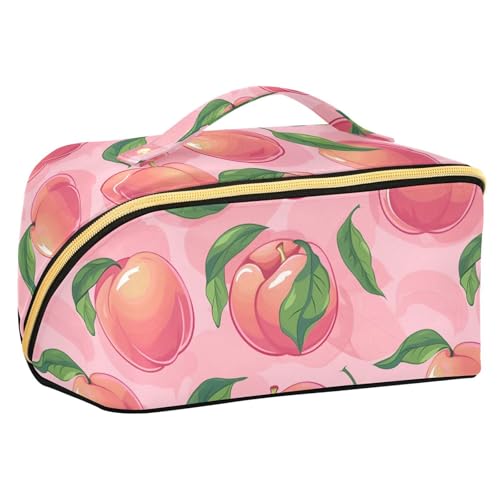 Niedliche Make-up-Tasche mit Trennwänden, stilvolle Make-up-Tasche für Damen, mit Fächern und Griff Niedliche Make-up-Tasche mit Trennwänden, stilvolle Make-up-Tasche für Damen, mit Fächern und Griff von sanluoli