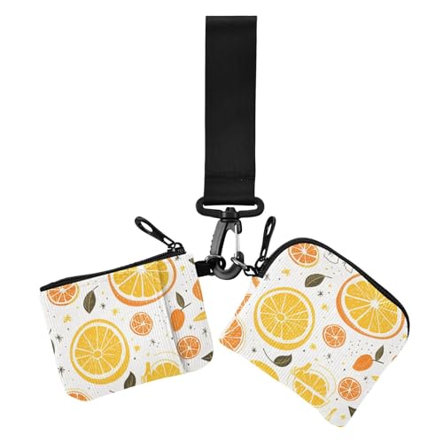 Orange Simple Lovely Damen Münztaschen Kartenhalter Kleine Tragbare Ausweishalter Schutz mit Armband für Damen 2 Stück Orange Simple Lovely Damen Münztaschen Kartenhalter Kleine Tragbare Ausweishalter Schutz mit Armband für Damen 2 Stück von sanluoli