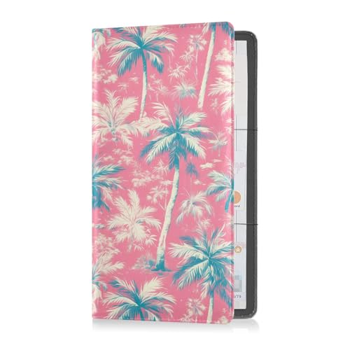 Palm Tree White Peach Premium Leather Registration and Insurance Card Holder Vehicle Glove Box Organizer for ID, Driver's License, Key Contact Information Cards Palm Tree White Peach Premium Leather Registration and Insurance Card Holder Vehicle Glove Box Organizer for ID, Driver's License, Key Contact Information Cards von sanluoli