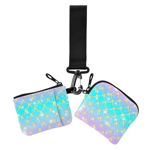 Rainbow Trendy Gold Damen Kleingeldbörse Kartenetuis Große Kapazität Handgelenktasche Schlüsselhalter mit Handgelenkschlaufe für Frauen 2 Stück Rainbow Trendy Gold Damen Kleingeldbörse Kartenetuis Große Kapazität Handgelenktasche Schlüsselhalter mit Handgelenkschlaufe für Frauen 2 Stück von sanluoli
