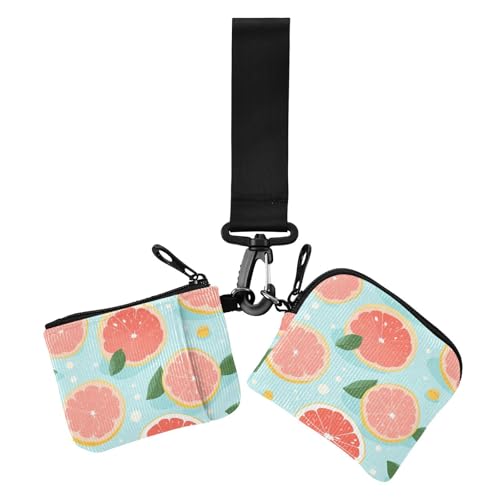 Red Pamelo Blue Fresh Summer Damen Münzgeldbörsen Kartenetuis klein abnehmbare Kreditkarten-Geldbörse Organizer mit Schlüsselanhänger für Frauen 2 Packungen Red Pamelo Blue Fresh Summer Damen Münzgeldbörsen Kartenetuis klein abnehmbare Kreditkarten-Geldbörse Organizer mit Schlüsselanhänger für Frauen 2 Packungen von sanluoli