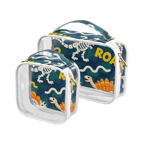 Reise-Kulturbeutel, Motiv: Totenkopf, Dinosaurier, brüllende Orange, Camouflage, TSA-genehmigt, wiederverwendbar, für Damen und Herren Reise-Kulturbeutel, Motiv: Totenkopf, Dinosaurier, brüllende Orange, Camouflage, TSA-genehmigt, wiederverwendbar, für Damen und Herren von sanluoli