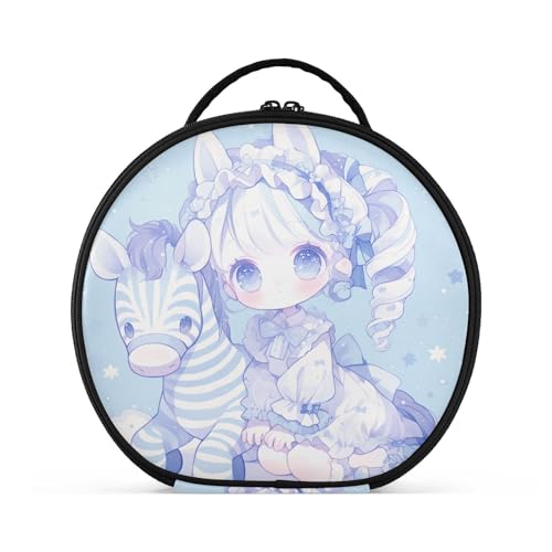 Reisetasche, Reisegröße, Zubehör, Kosmetiktasche für Damen, mit verstellbaren Trennwänden, 27,9 cm von sanluoli