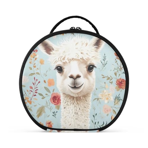 Reisetasche, vertikal, freistehend, Make-up-Tasche für Damen, mit verstellbaren Trennwänden, 27,9 cm von sanluoli