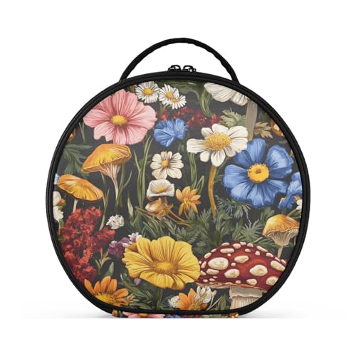 Reisetasche mit Fächern und Griff, leichte Reise-Kosmetiktasche für Damen, mit verstellbaren Trennwänden, 27,9 cm von sanluoli