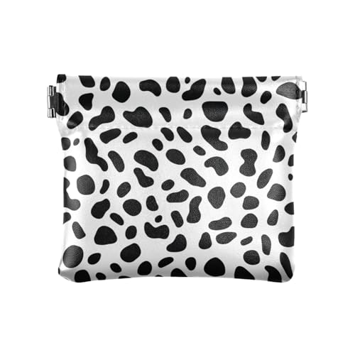 Schlichte minimalistische nahtlose Damen-Geldbörse aus Leder mit Leopardenmuster, wasserdichte Kosmetiktasche für Damen, Jungen, Mädchen von sanluoli