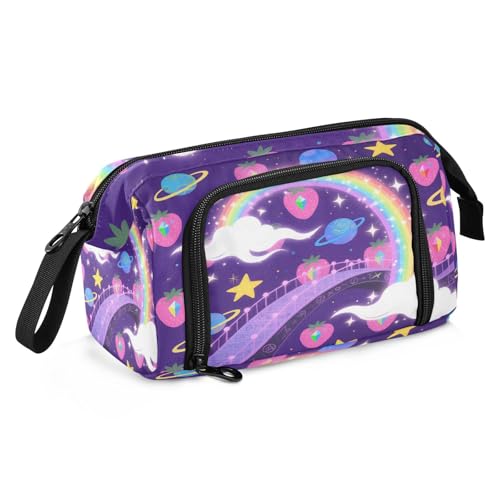 Schulmäppchen Große Kapazität Niedliche Schulbedarf Multifunktionstasche mit Stifthalter für Krankenschwester High School Ölgemälde Feeling Cute Cat von sanluoli