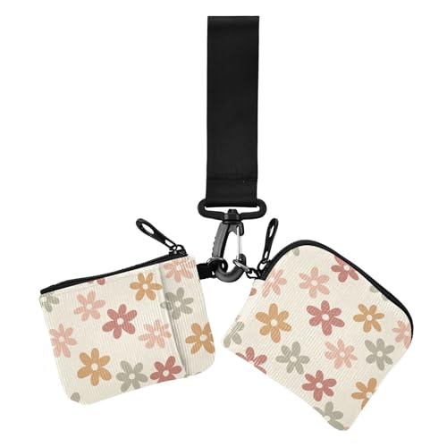 Simple Blooms Bunte süße Damen-Münzgeldbörsen, Kartenetui, großes Fassungsvermögen, Kreditkartenetui, mit Handgelenkschlaufe für Damen, 2 Stück Simple Blooms Bunte süße Damen-Münzgeldbörsen, Kartenetui, großes Fassungsvermögen, Kreditkartenetui, mit Handgelenkschlaufe für Damen, 2 Stück von sanluoli