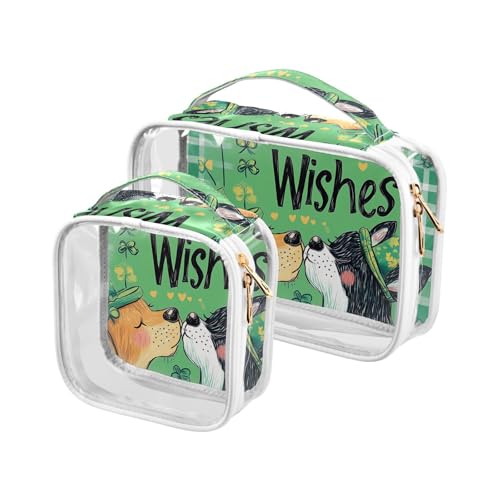 St Patrick Herren-Kulturbeutel, TSA-zugelassen, multifunktional, transparent, Make-up-Tasche für Reisen St Patrick Herren-Kulturbeutel, TSA-zugelassen, multifunktional, transparent, Make-up-Tasche für Reisen von sanluoli