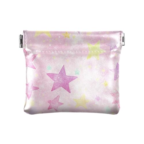 Sweet Blush Color Star Damen-Geldbörse aus Leder, klein, einzigartige Mini-Geldbörse für Frauen und Mädchen Sweet Blush Color Star Damen-Geldbörse aus Leder, klein, einzigartige Mini-Geldbörse für Frauen und Mädchen von sanluoli