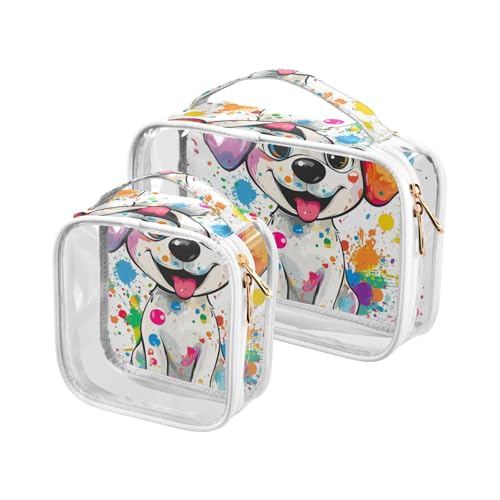 Sweet Labrador Retriever Herren-Kulturbeutel, TSA-geprüft, multifunktional, transparent, Kosmetiktasche, Flughafen, Fluggesellschaftskonform von sanluoli