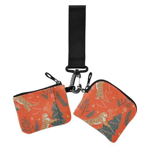 Tigers Red Trees Damen Kleingeldbörse Kartenetuis Kompakte Größe Reißverschluss Geldbörse Münztasche mit Reißverschluss Münzfach für Damen 2 Stück Tigers Red Trees Damen Kleingeldbörse Kartenetuis Kompakte Größe Reißverschluss Geldbörse Münztasche mit Reißverschluss Münzfach für Damen 2 Stück von sanluoli
