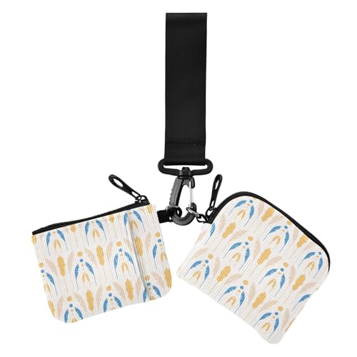 Tile Boho Grün Blau Tribe Damen Münzgeldbörsen Kartenetuis Slim Abnehmbare Kreditkarte Geldbörse Organizer mit Schlüsselanhänger für Damen 2 Packungen Tile Boho Grün Blau Tribe Damen Münzgeldbörsen Kartenetuis Slim Abnehmbare Kreditkarte Geldbörse Organizer mit Schlüsselanhänger für Damen 2 Packungen von sanluoli