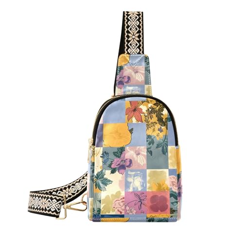 Trendige, einfarbige und florale Bauchtasche für Herren, leichte Gürteltasche für Reisen Trendige, einfarbige und florale Bauchtasche für Herren, leichte Gürteltasche für Reisen von sanluoli