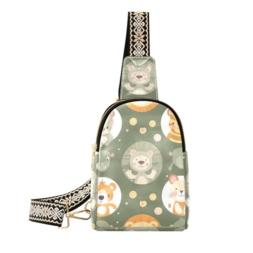 Trendige, nahtlose süße Kindertiere, wasserdichte Schultertasche für Herren, leichte Schultertasche für den Tagesrucksack von sanluoli