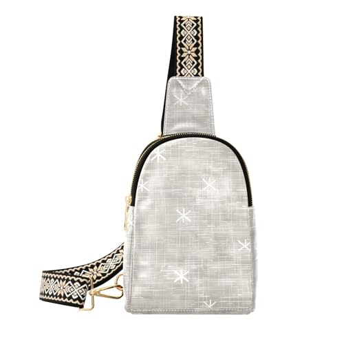 Trendige, wasserdichte Schultertasche mit Leinenmuster, leichte Schultertasche, Bauchtasche für Reisen Trendige, wasserdichte Schultertasche mit Leinenmuster, leichte Schultertasche, Bauchtasche für Reisen von sanluoli
