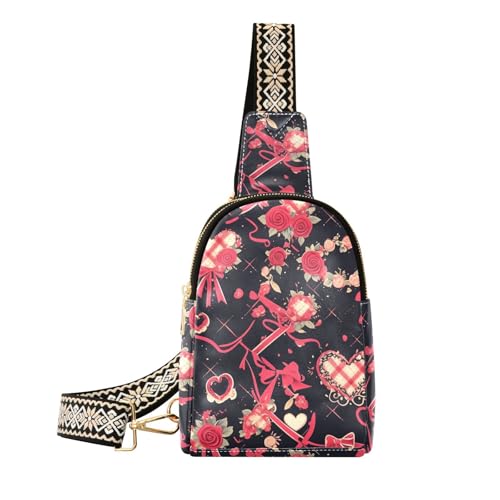 Trendige Anime-Valentinstagstasche für Damen, niedliche Tasche für Damen zum Wandern von sanluoli