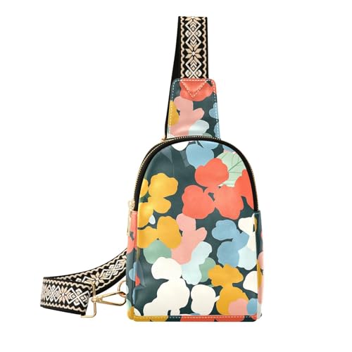 Trendige Hydrangeaminimalistische bunte Gürteltasche, vielseitig einsetzbar, für Damen, Anti-Diebstahl für Reisen von sanluoli